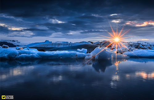 Glacier lagoon south coast