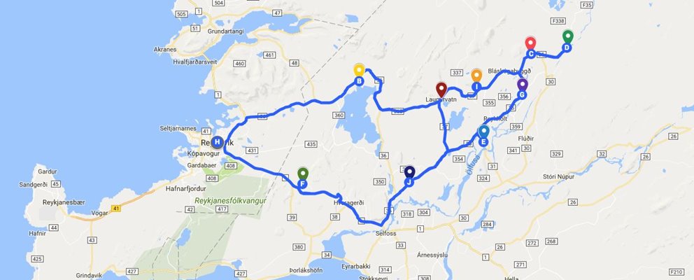 Golden Circle Complete 路线