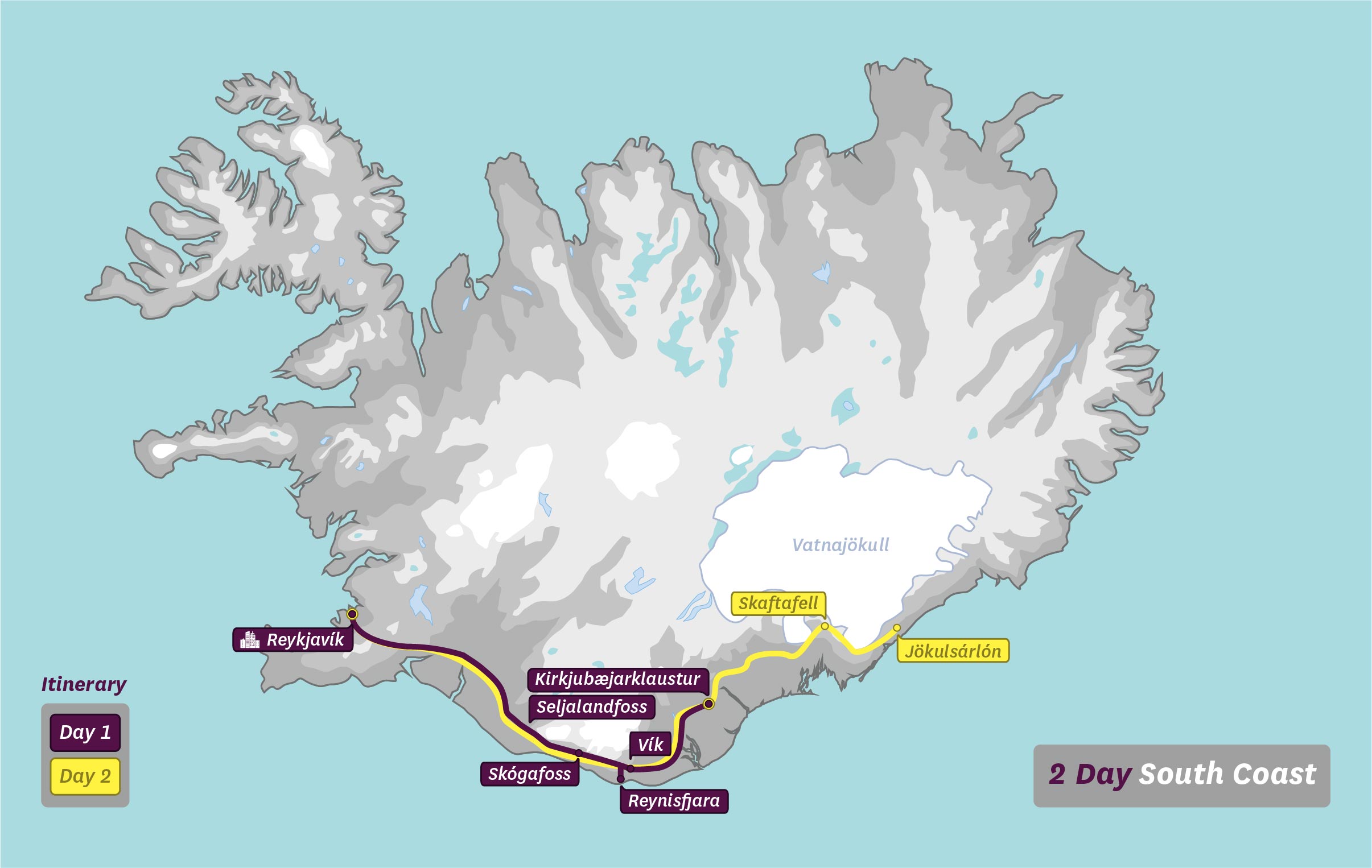 2日游行程路线图