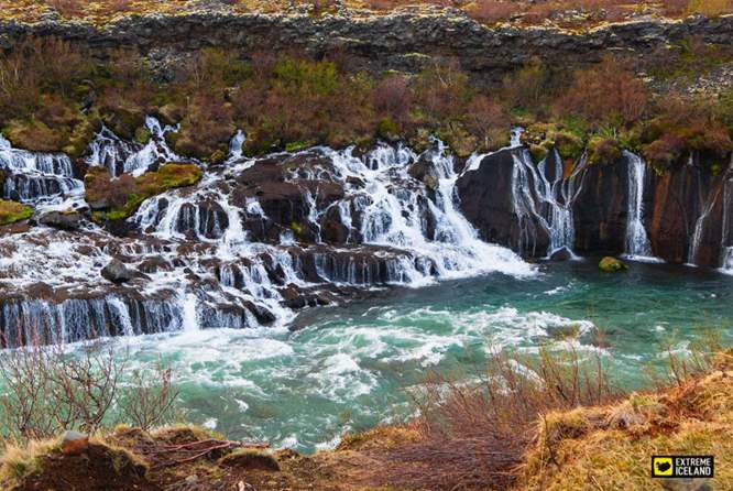 冰岛斯奈山半岛赫伦瀑布