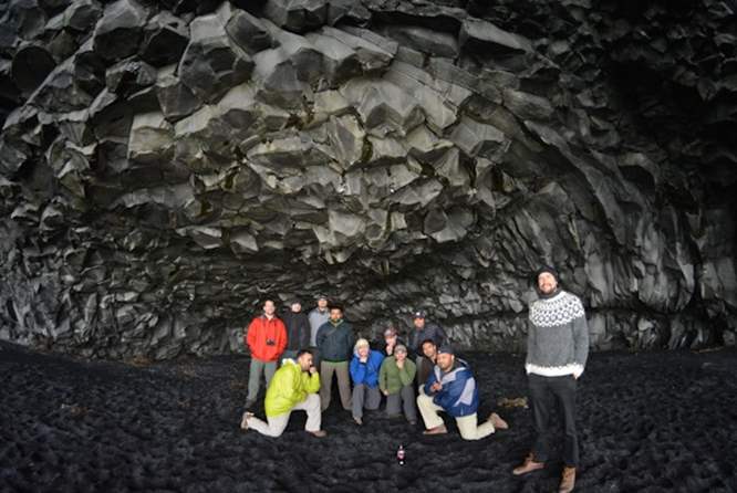 冰岛特特有的玄武岩