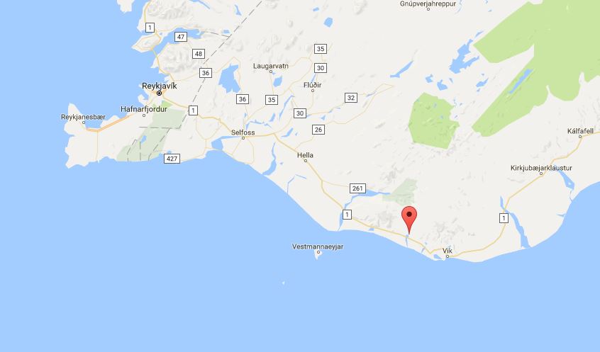 索尔黑马冰川徒步集合地点地图