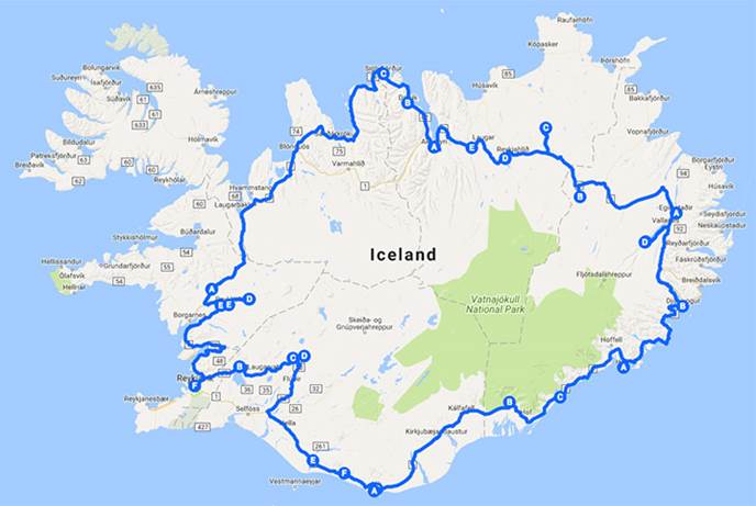6日行程地图 环岛6日游地图