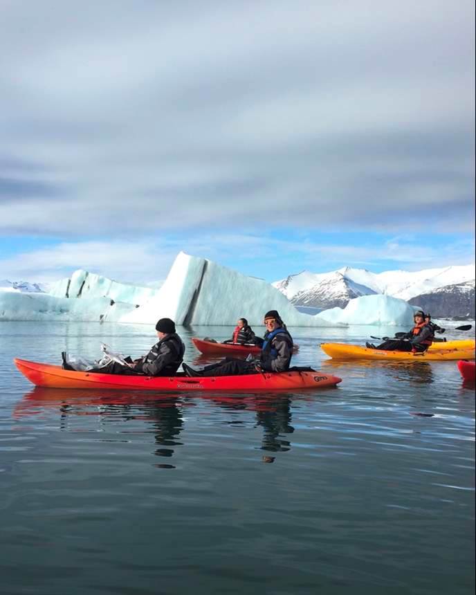 冰岛皮划艇 杰古沙龙冰湖