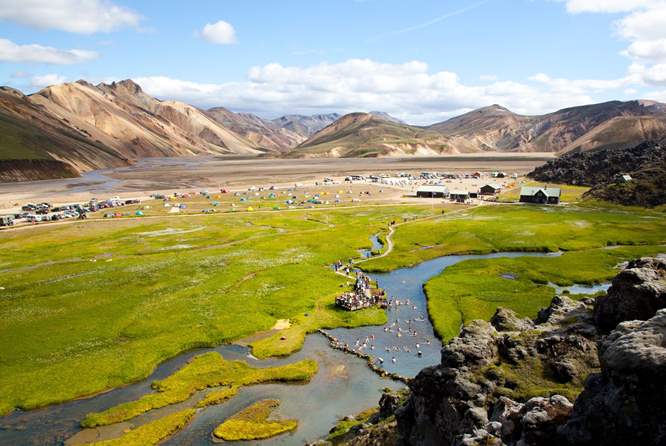 冰岛最值得一去的高地温泉之一