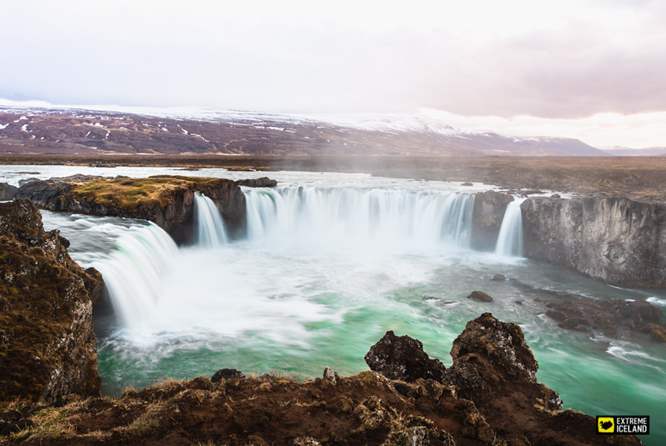 冰岛北部瀑布