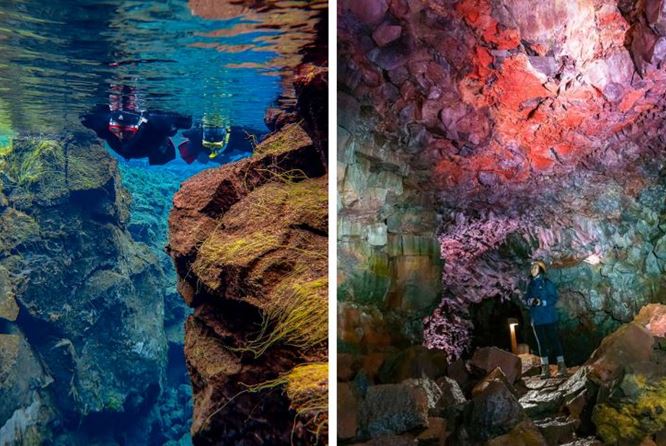 浮潜和岩洞 - 组合团