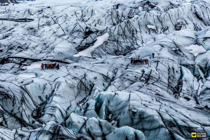 冰岛南部冰川索尔黑马冰川