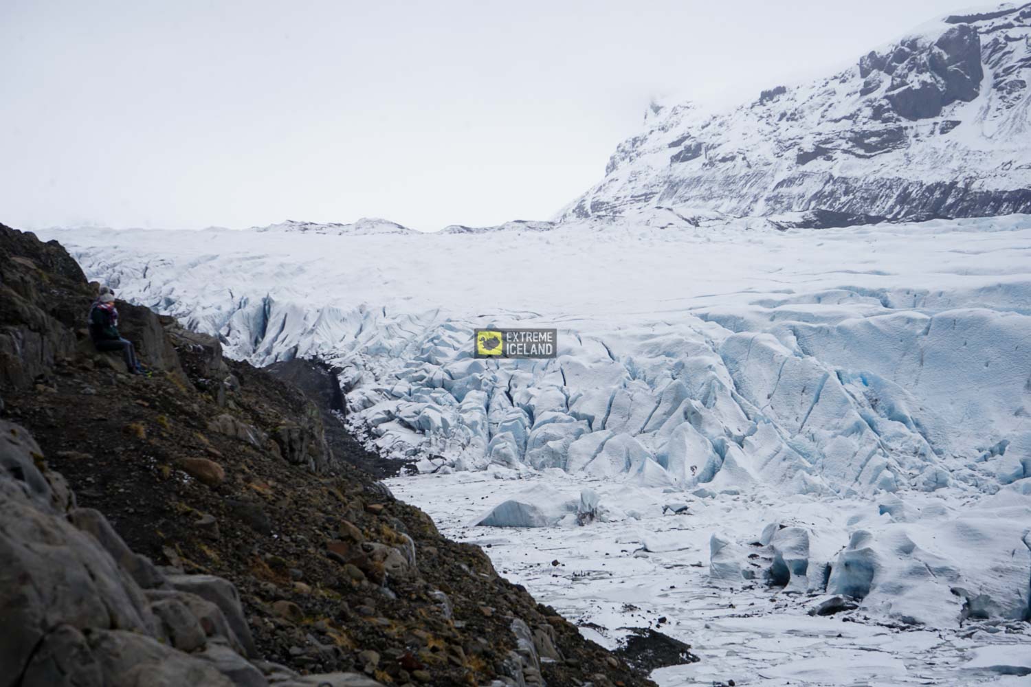 欧洲最大冰量的瓦特纳冰川的一支冰舌