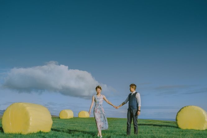冰岛婚纱写真黑沙滩1日旅拍