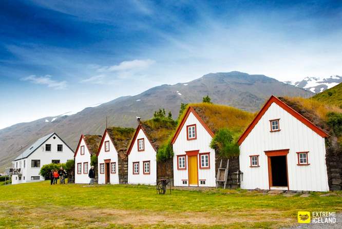 冰岛古时小屋
